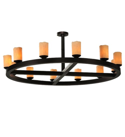 Horizon Ring 12 Light 61" Wide Semi-Flush Ceiling Fixture