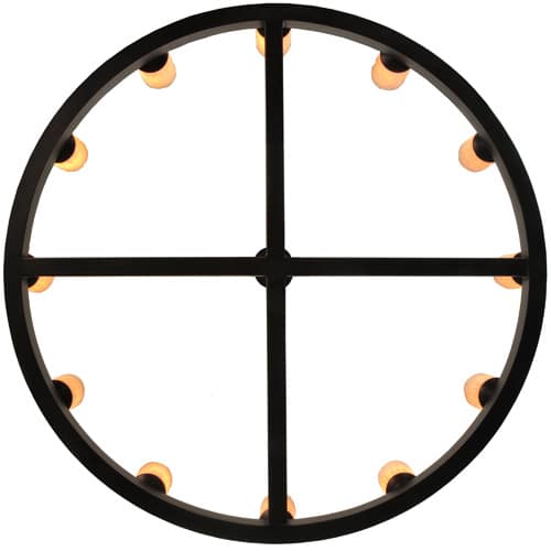 Horizon Ring 12 Light 61" Wide Semi-Flush Ceiling Fixture