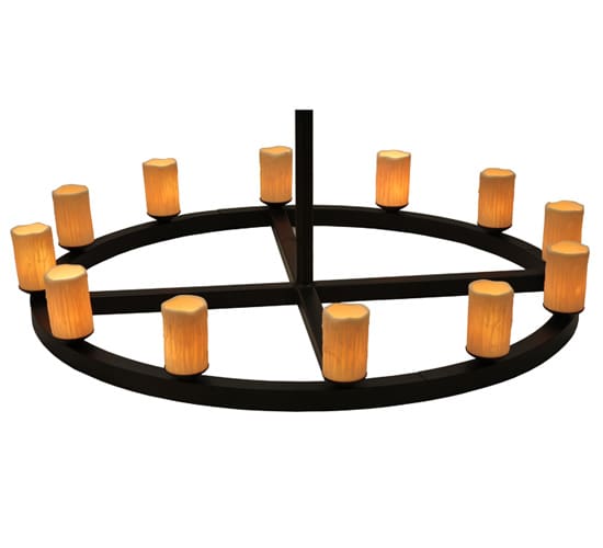 Horizon Ring 12 Light 61" Wide Semi-Flush Ceiling Fixture
