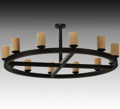 Horizon Ring 12 Light 61" Wide Semi-Flush Ceiling Fixture