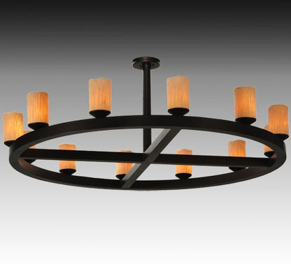 Horizon Ring 12 Light 61" Wide Semi-Flush Ceiling Fixture