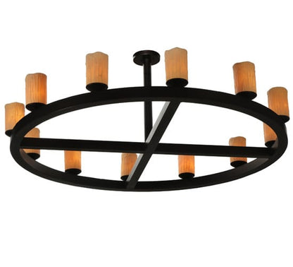 Horizon Ring 12 Light 61" Wide Semi-Flush Ceiling Fixture
