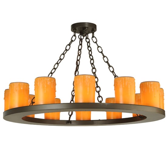 Loxley 12 Light 36" Wide Pillar Candle Style Chandelier