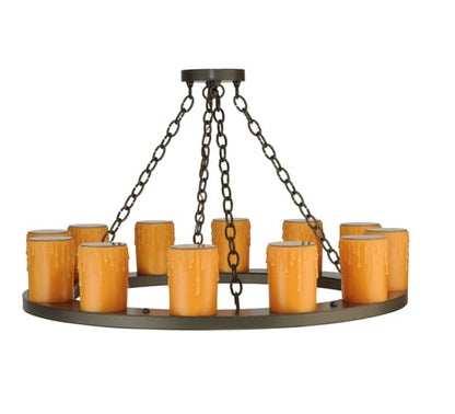 Loxley 12 Light 36" Wide Pillar Candle Style Chandelier