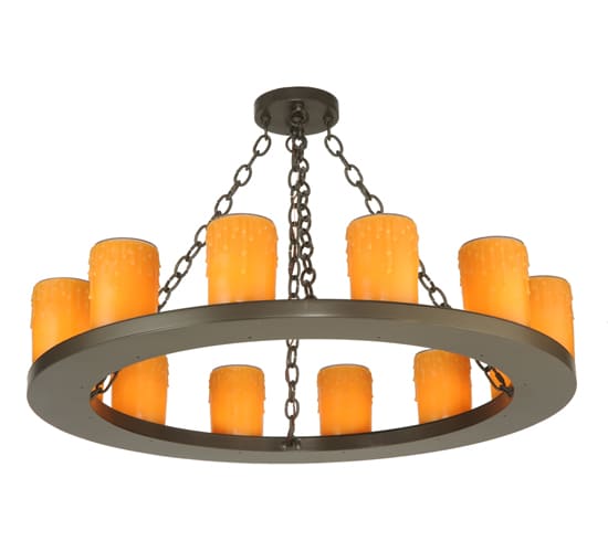 Loxley 12 Light 36" Wide Pillar Candle Style Chandelier