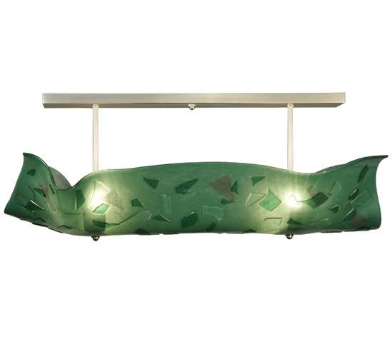 Metro Fusion 4 Light 38" Wide Semi-Flush Linear Ceiling Fixture