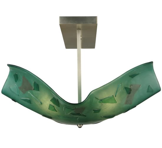 Metro Fusion 4 Light 38" Wide Semi-Flush Linear Ceiling Fixture