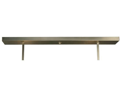 Metro Fusion 4 Light 38" Wide Semi-Flush Linear Ceiling Fixture