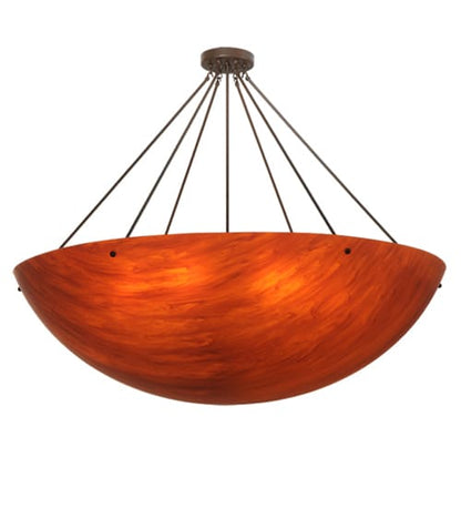 Rio 8 Light 48" Wide Semi-Flush Bowl Ceiling Fixture