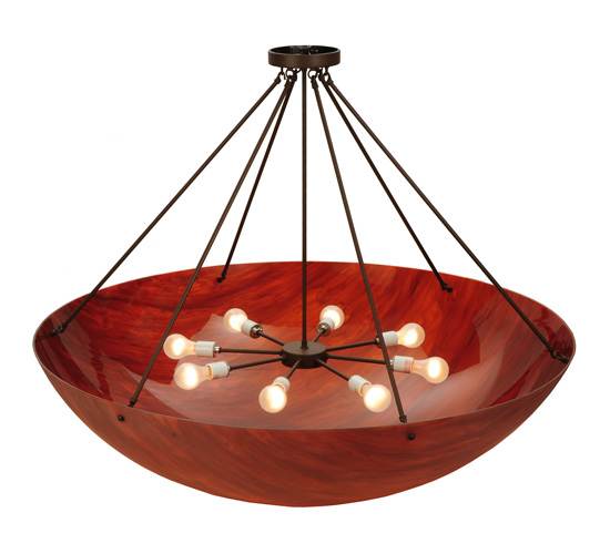 Rio 8 Light 48" Wide Semi-Flush Bowl Ceiling Fixture