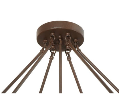 Rio 8 Light 48" Wide Semi-Flush Bowl Ceiling Fixture