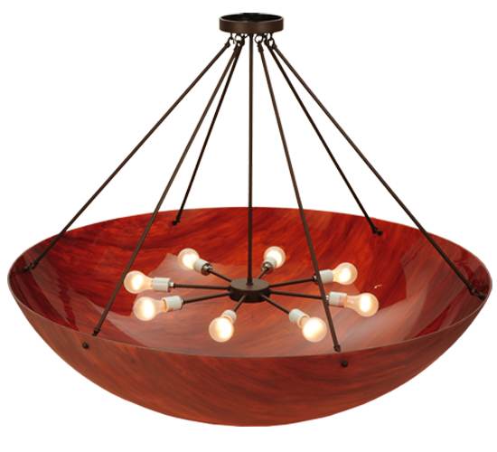 Rio 8 Light 48" Wide Semi-Flush Bowl Ceiling Fixture