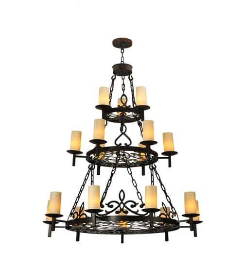 Newcastle 18 Light 48" Wide Pillar Candle Style Chandelier