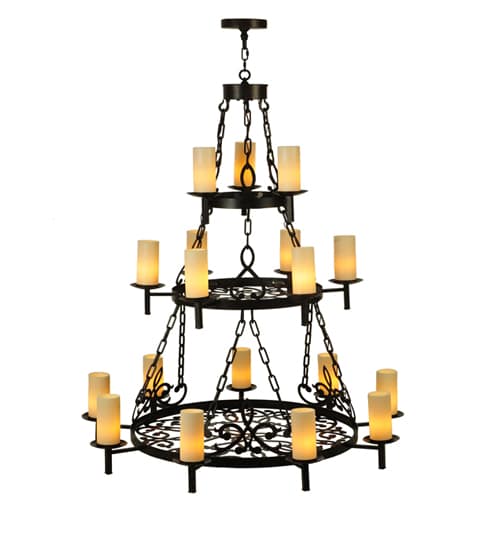 Newcastle 18 Light 48" Wide Pillar Candle Style Chandelier