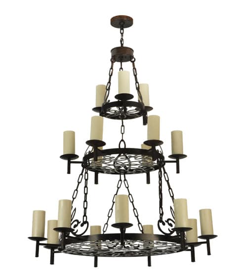 Newcastle 18 Light 48" Wide Pillar Candle Style Chandelier