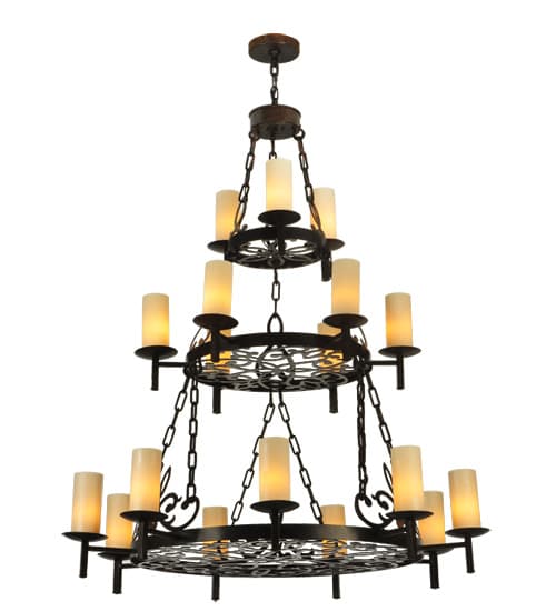 Newcastle 18 Light 48" Wide Pillar Candle Style Chandelier