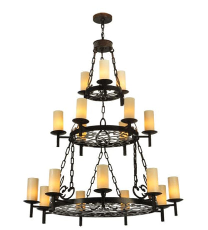 Newcastle 18 Light 48" Wide Pillar Candle Style Chandelier