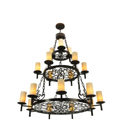 Newcastle 18 Light 48" Wide Pillar Candle Style Chandelier