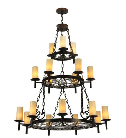 Newcastle 18 Light 48" Wide Pillar Candle Style Chandelier