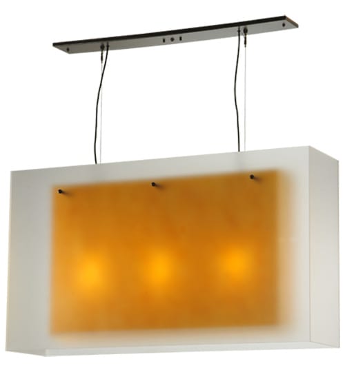 Quadrato 3 Light 12" Wide Linear Pendant