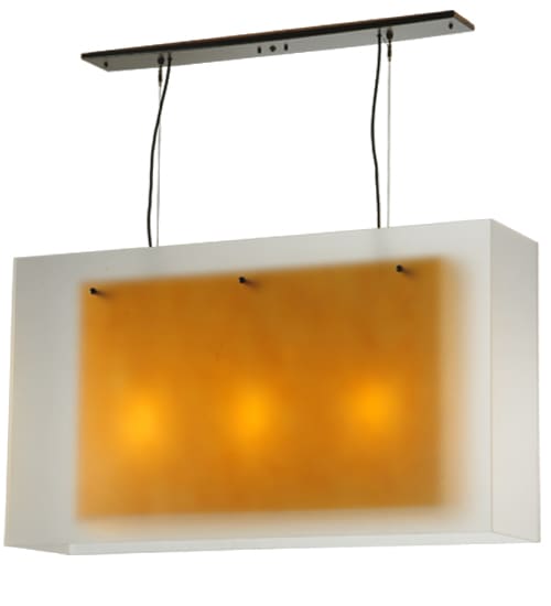 Quadrato 3 Light 12" Wide Linear Pendant