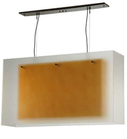 Quadrato 3 Light 12" Wide Linear Pendant