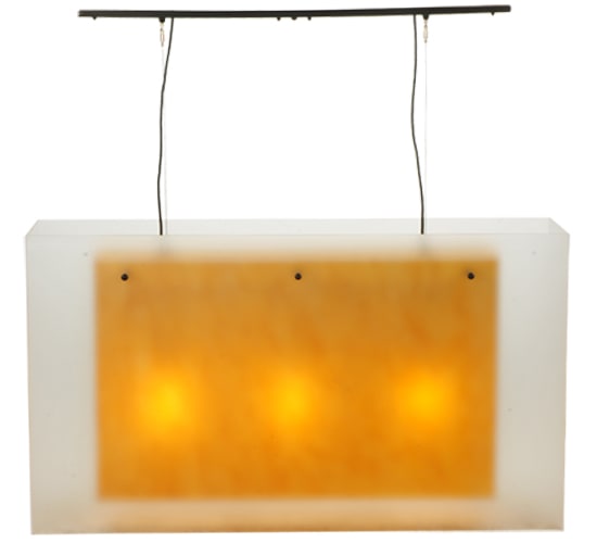 Quadrato 3 Light 12" Wide Linear Pendant