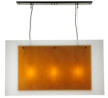 Quadrato 3 Light 12" Wide Linear Pendant