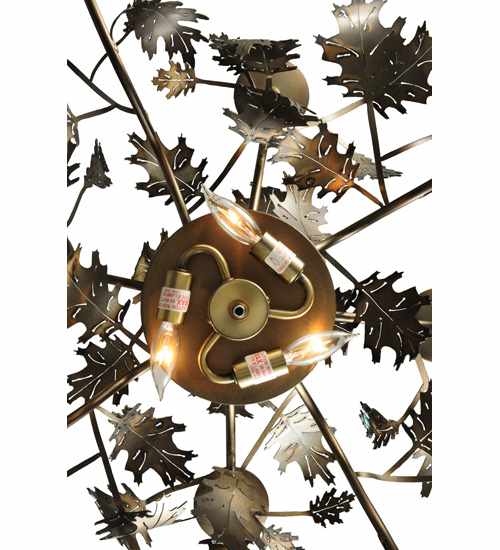 Greenbriar Oak 11 Light 42" Wide Taper Candle Style Chandelier