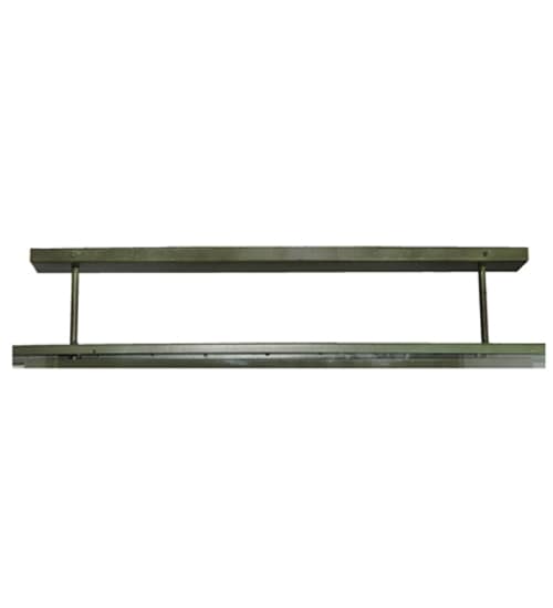 Affinity 4 Light 47" Wide Semi-Flush Ceiling Fixture - Weathered Brass Finish
