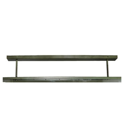 Affinity 4 Light 47" Wide Semi-Flush Ceiling Fixture - Weathered Brass Finish