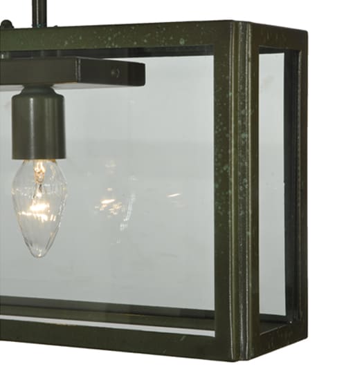 Affinity 4 Light 47" Wide Semi-Flush Ceiling Fixture - Weathered Brass Finish