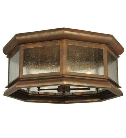 Manchester 4 Light 30" Wide Flush Mount Drum Ceiling Fixture