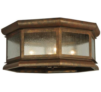 Manchester 4 Light 30" Wide Flush Mount Drum Ceiling Fixture