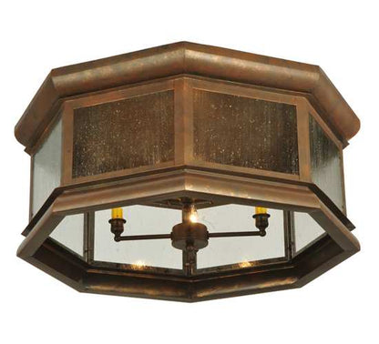 Manchester 4 Light 30" Wide Flush Mount Drum Ceiling Fixture