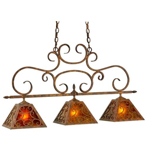 Bandolei 3 Light 10" Wide Linear Pendant