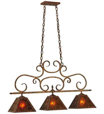 Bandolei 3 Light 10" Wide Linear Pendant