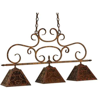 Bandolei 3 Light 10" Wide Linear Pendant