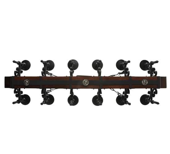 Tudor 15 Light 60" Wide Pillar Candle Style Chandelier with Green Jadestone Shades- Wrought Iron Finish
