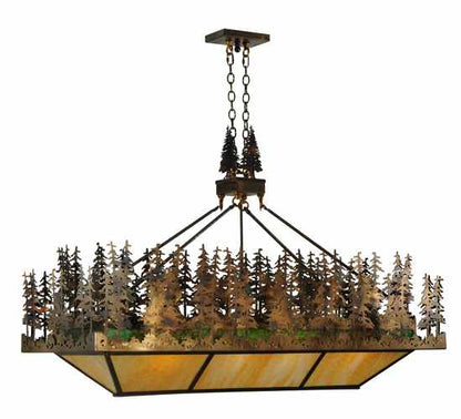 Pine Lake 8 Light 20" Wide Linear Pendant