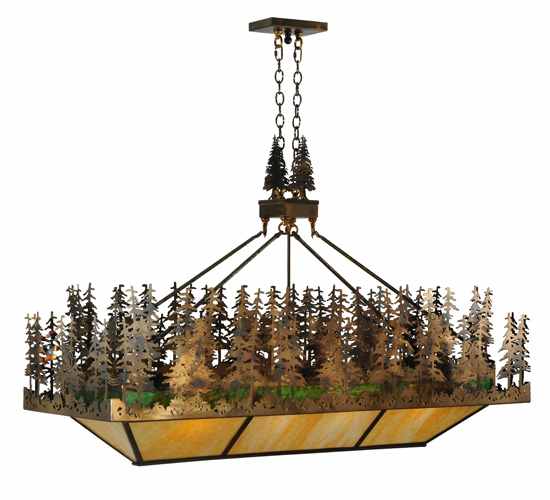 Pine Lake 8 Light 20" Wide Linear Pendant