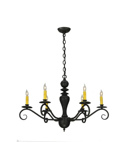 Emory 6 Light 33" Wide Taper Candle Style Chandelier