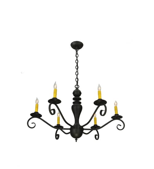 Emory 6 Light 33" Wide Taper Candle Style Chandelier