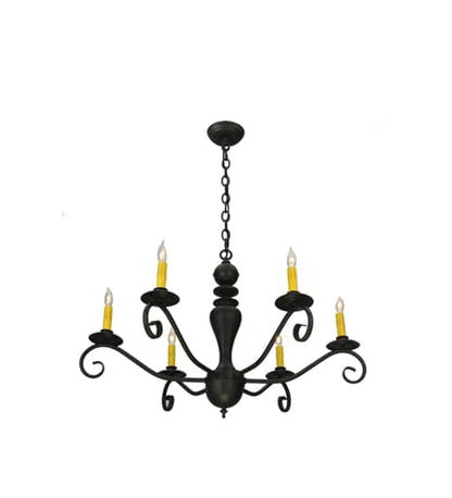 Emory 6 Light 33" Wide Taper Candle Style Chandelier