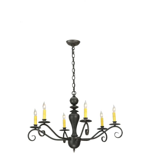 Emory 6 Light 33" Wide Taper Candle Style Chandelier