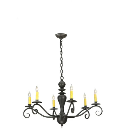 Emory 6 Light 33" Wide Taper Candle Style Chandelier