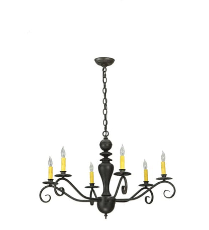 Emory 6 Light 33" Wide Taper Candle Style Chandelier