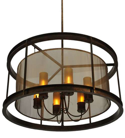 Cordoba 6 Light 42" Wide Pillar Candle Pendant