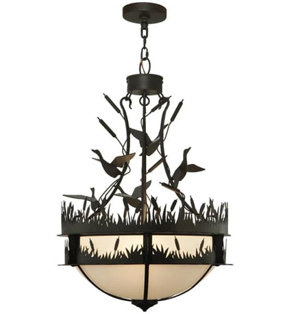 Ducks in Flight 4 Light 24" Wide Pendant