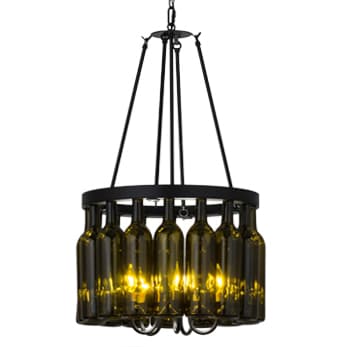 Tuscan Vineyard 5 Light 17" Wide Drum Chandelier